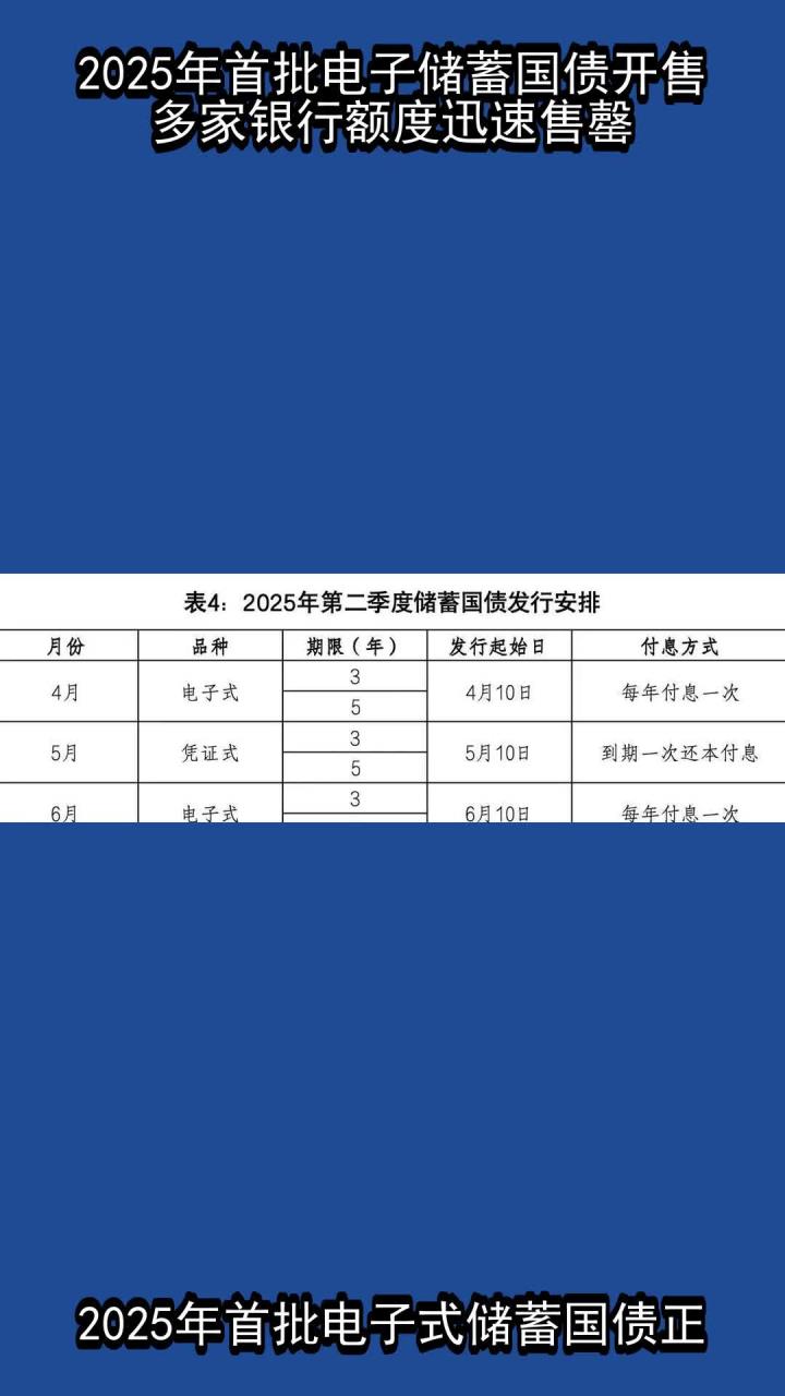 财政部决定发行2025年第三期和第四期储蓄国债（电子式）